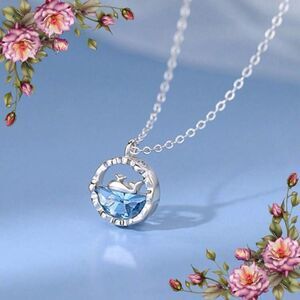 Sterling Silver Necklace Women Small
Whale Clavicle Chain